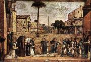 CARPACCIO, Vittore Funeral of St Jerome fg oil painting